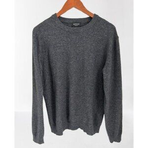 BARTOLINI Cashmere Wool Sweater Made in Italy Heather Gray Brown